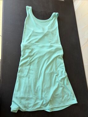 Columbia Athletic Tank Dress in Light Aqua